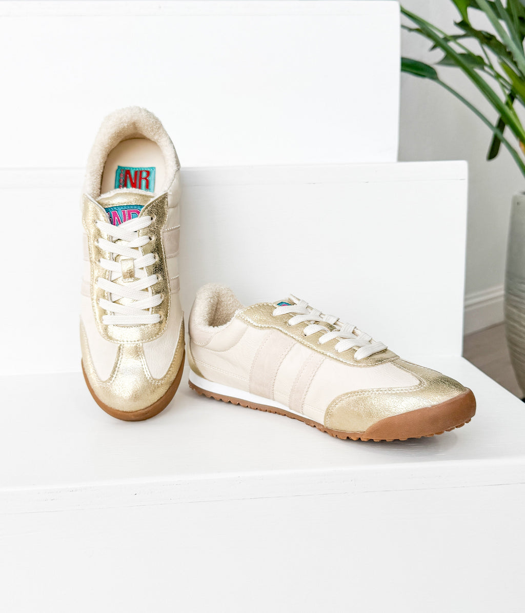 Product view 6 - Madrid Sneaker in Beige/Gold - Naughty Monkey