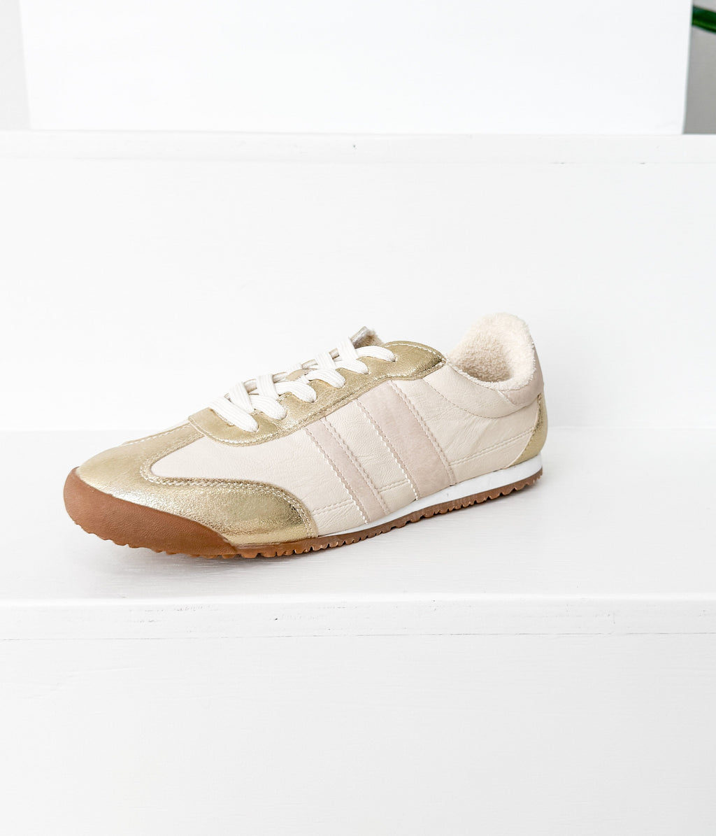 Product view 7 - Madrid Sneaker in Beige/Gold - Naughty Monkey