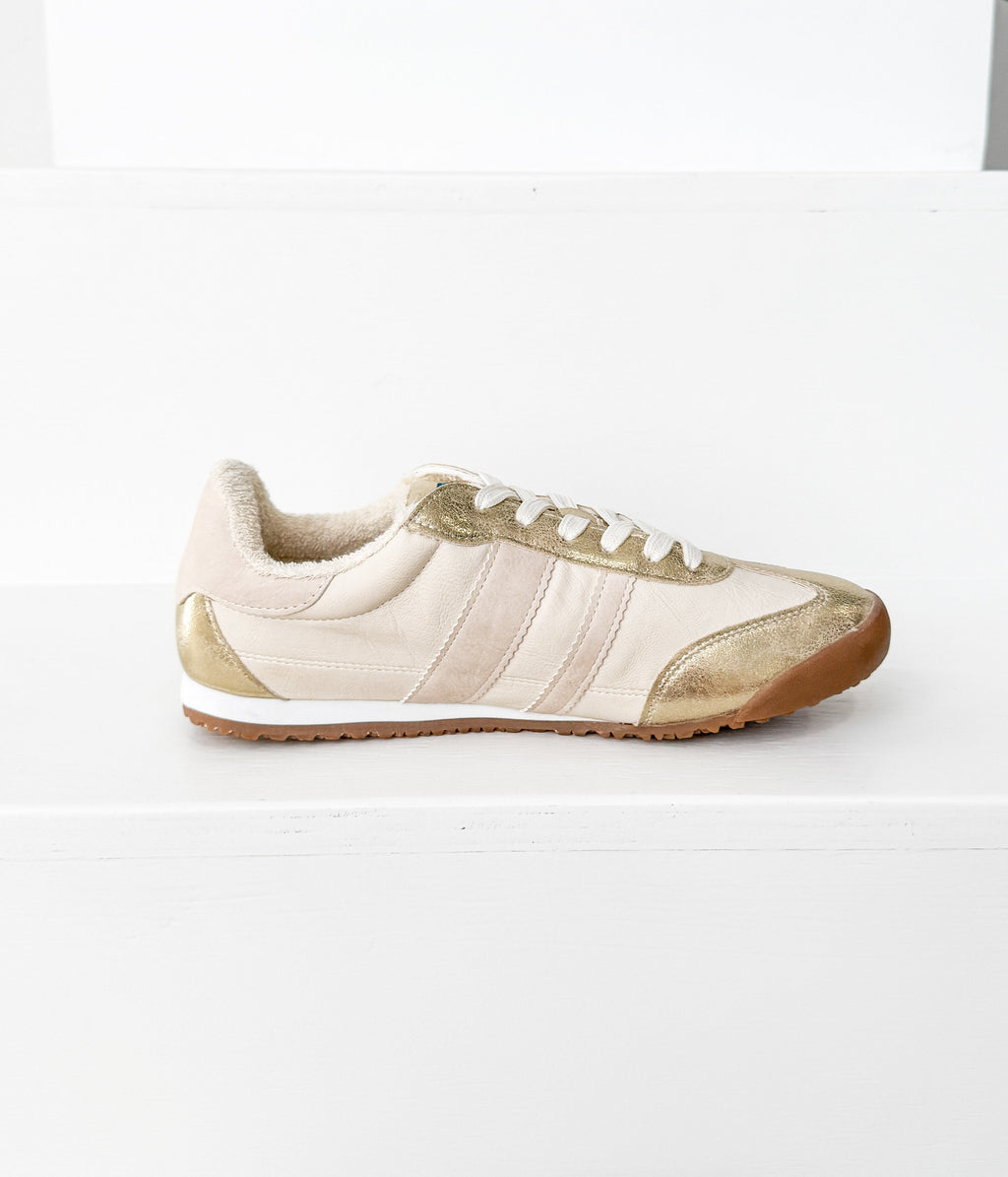 Product view 9 - Madrid Sneaker in Beige/Gold - Naughty Monkey