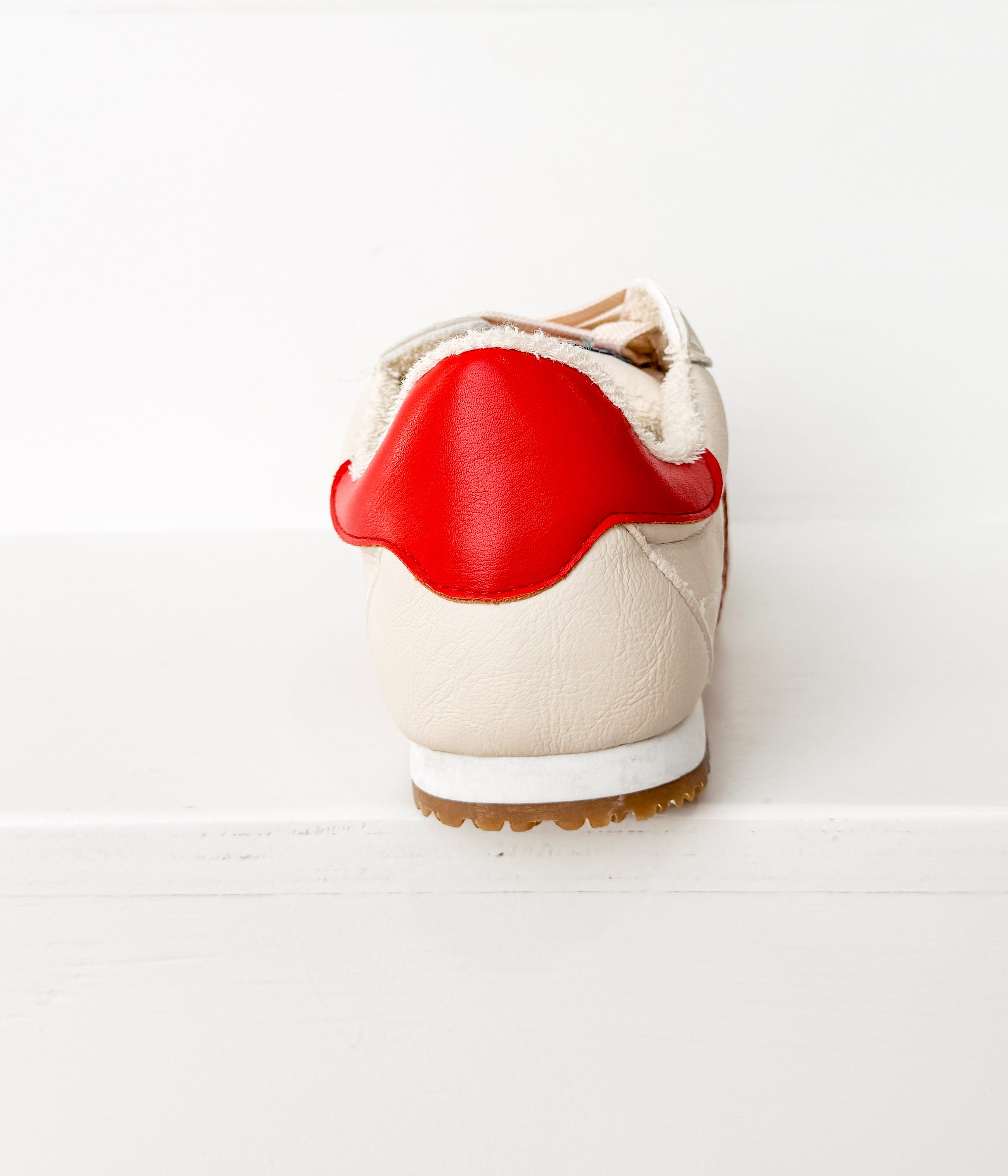 Product view 6 - Madrid Sneaker in Beige/Red - Naughty Monkey
