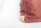 Premium tote bag with leather handles - sustainable everyday luxury - notebooks & honey