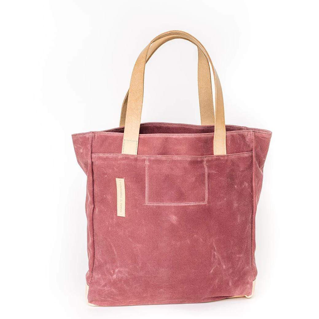 Product view 8 - Mauve Wax Canvas Tote Bag - The Rebel Gal - notebooks & honey