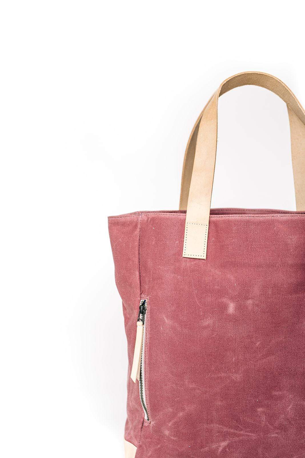 Product view 7 - Mauve Wax Canvas Tote Bag - The Rebel Gal - notebooks & honey