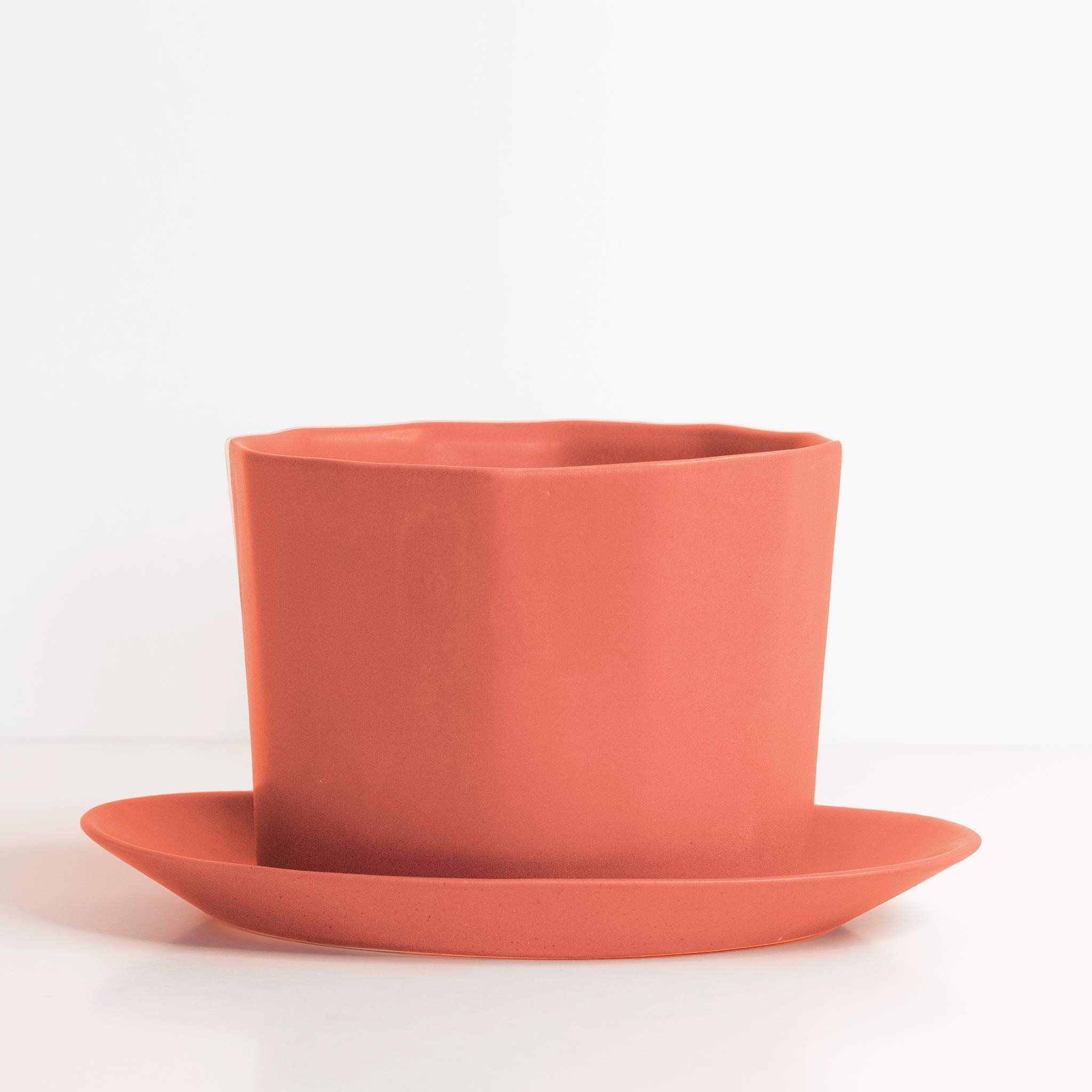 Product view 6 - Geometric Oval Handmade Porcelain Planter - Ember Collective