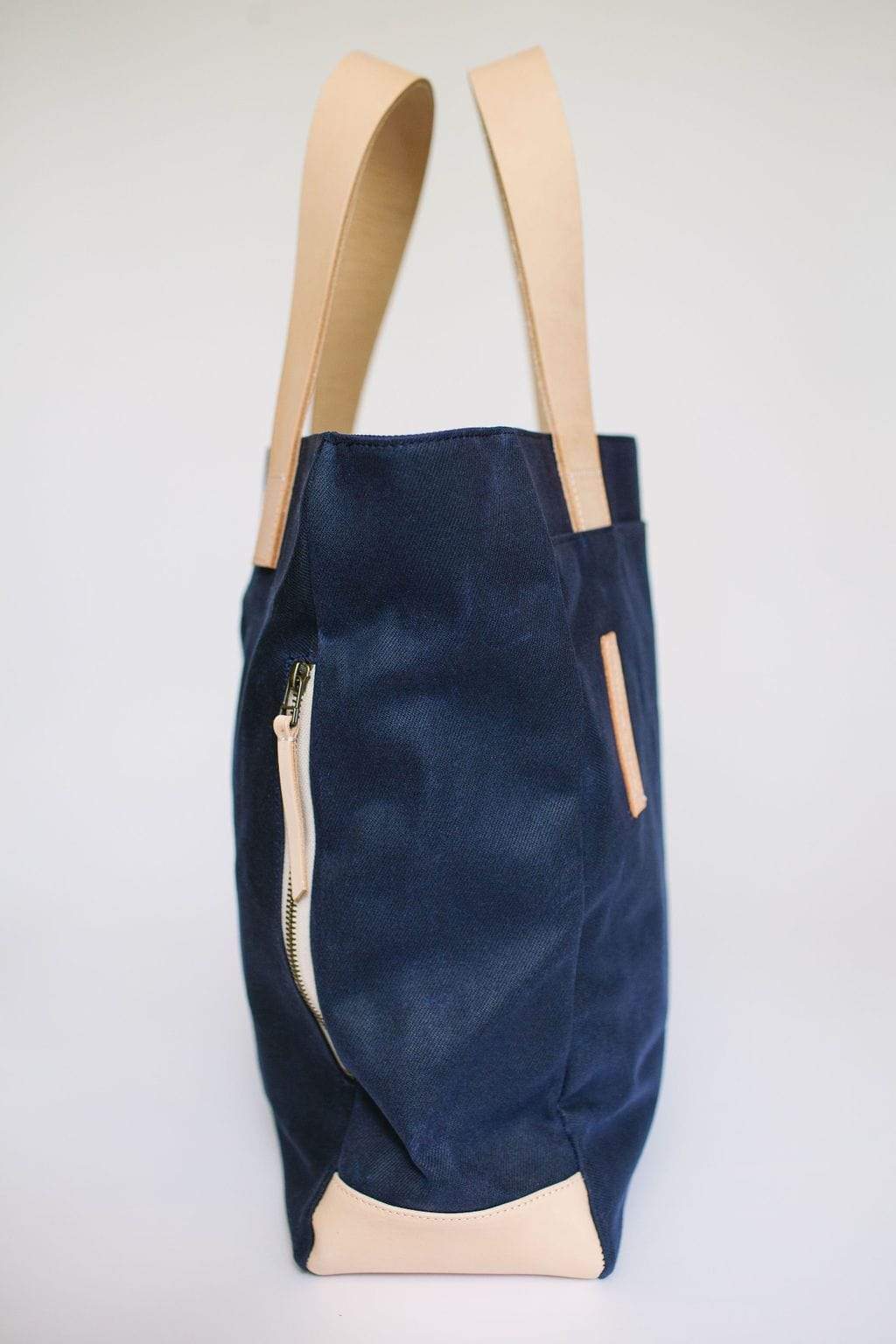 Product view 5 - Navy Waxed Canvas Tote Bag - The Social Butterfly - notebooks & honey