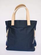 Product view 6 - Navy Waxed Canvas Tote Bag - The Social Butterfly - notebooks & honey