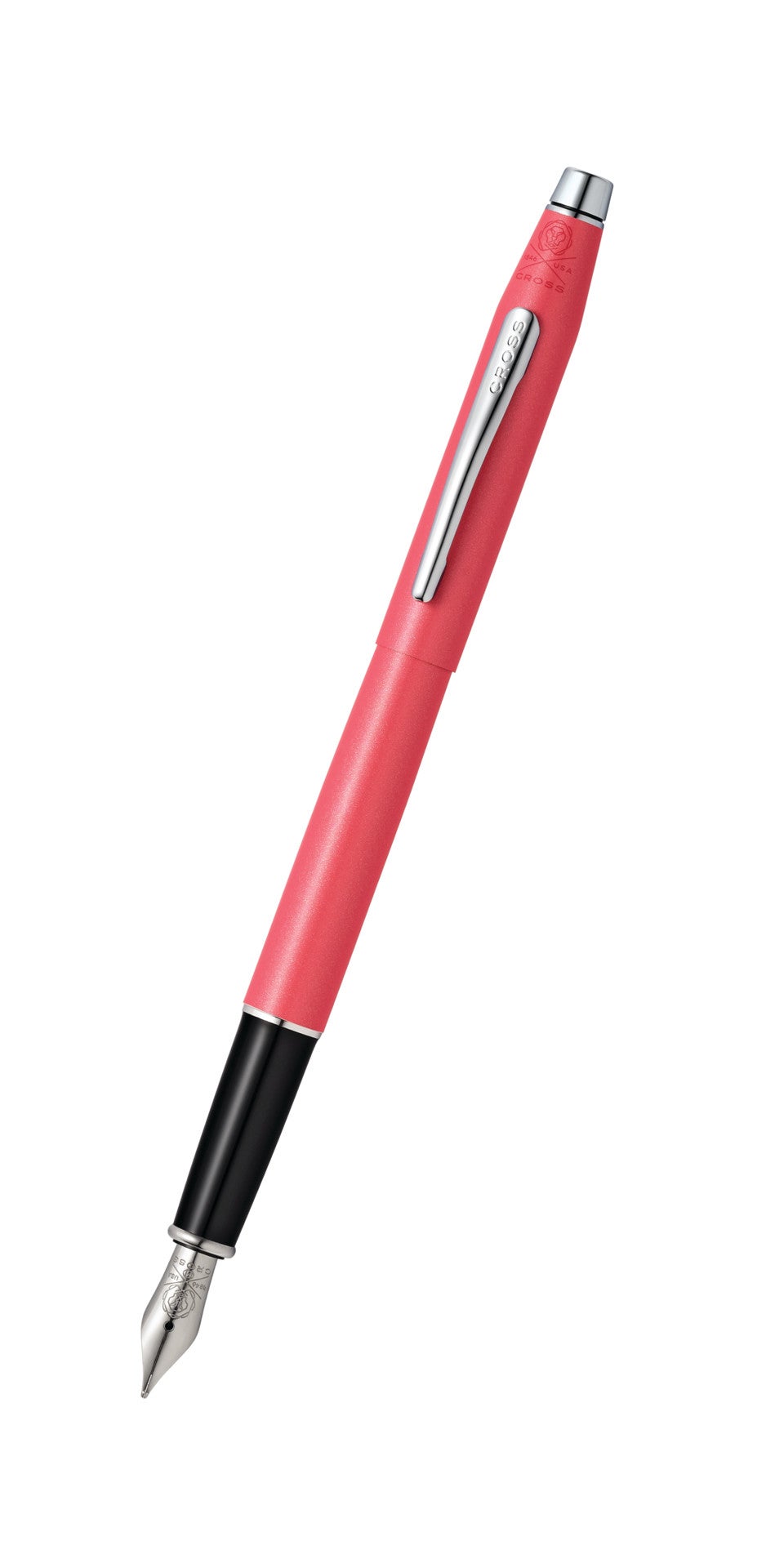A.T. Cross Classic Century Coral Pearlescent Lacquer Fine Nib Fountain - premium quality - A.T. Cross