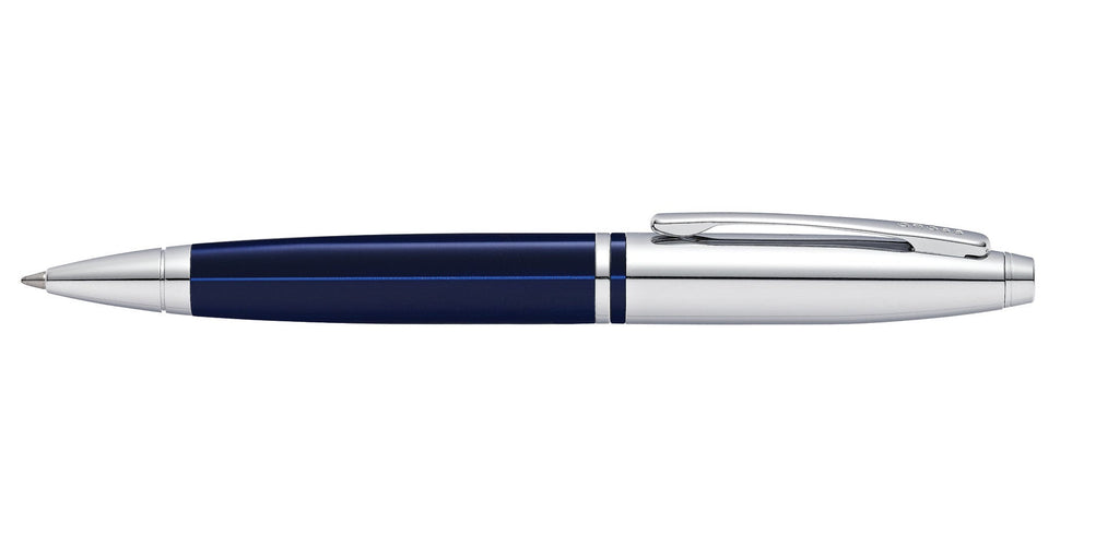 Product view 4 - A.T. Cross Calais Chrome & Blue Lacquer Ballpoint Pen - Comfortable - A.T. Cross