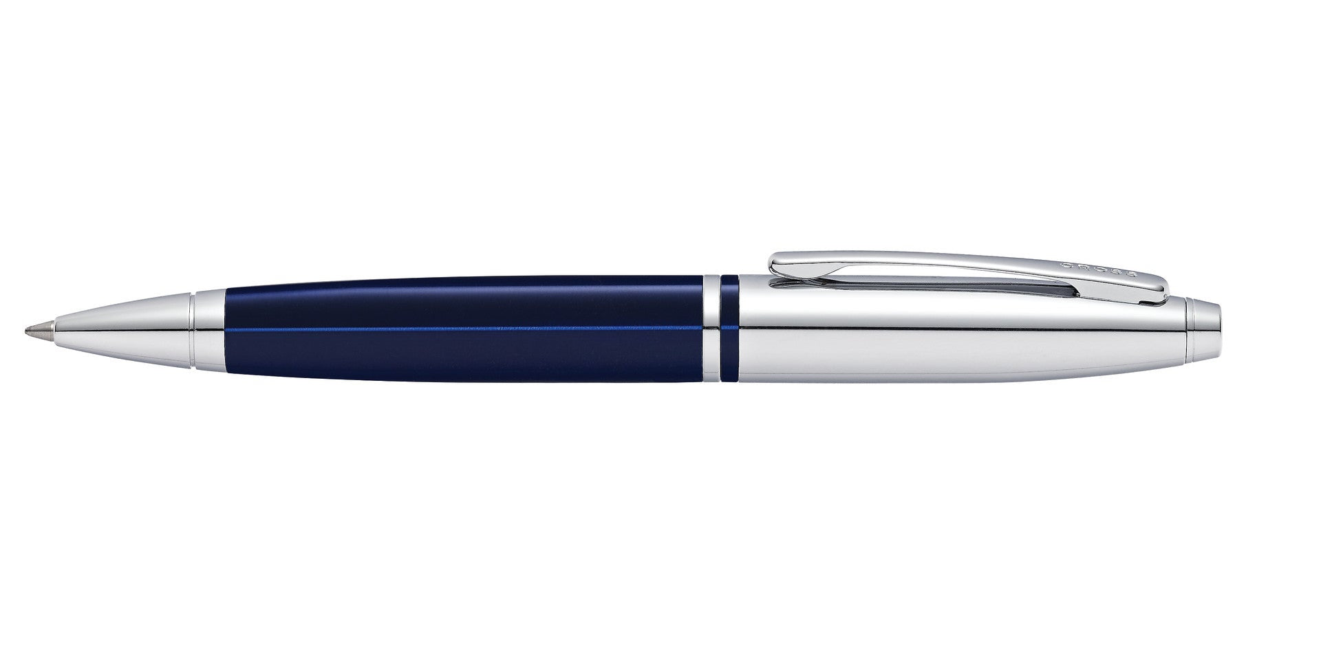 Product view 4 - A.T. Cross Calais Chrome & Blue Lacquer Ballpoint Pen - Comfortable - A.T. Cross