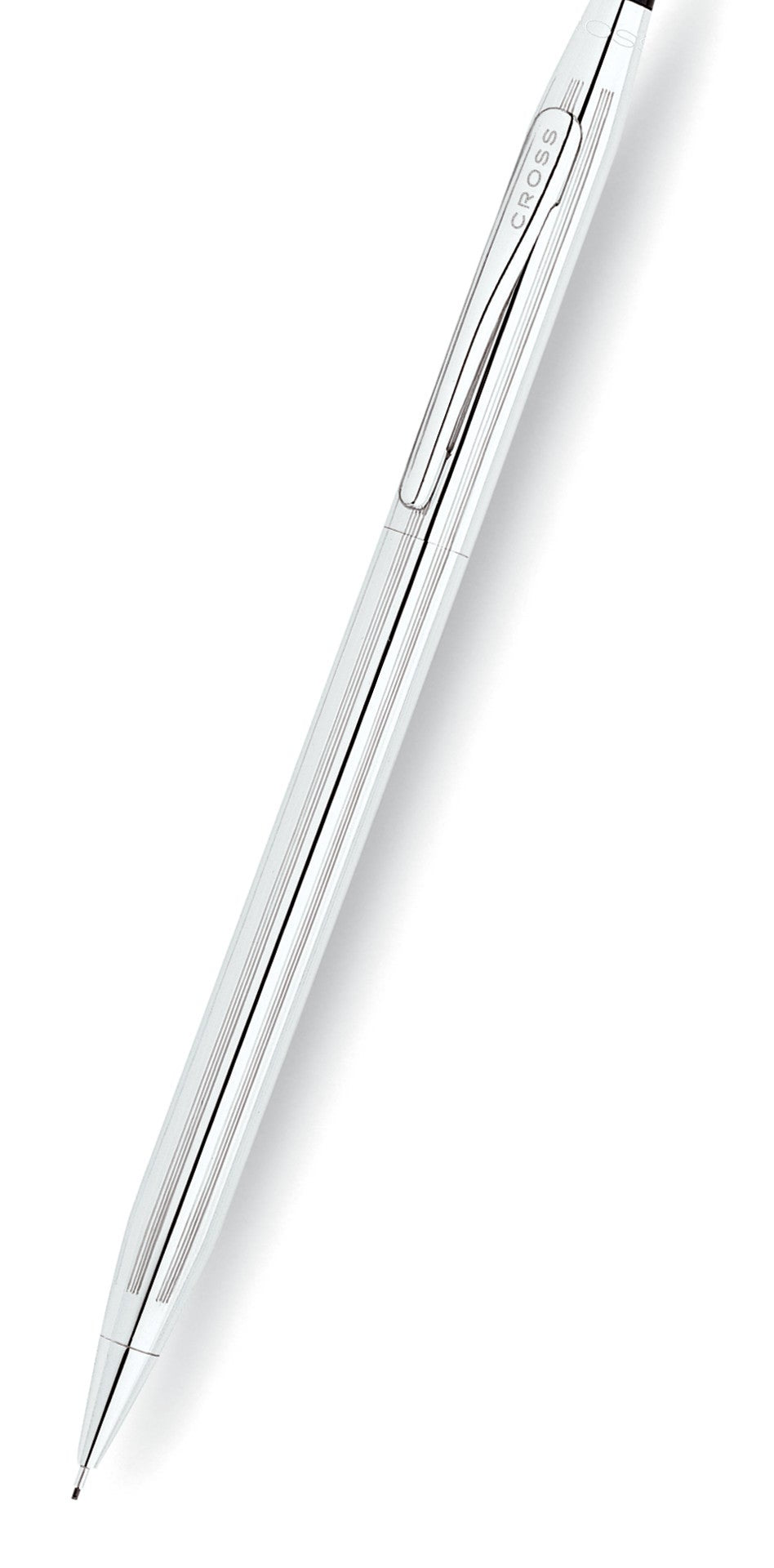 Close-up detail showing quality craftsmanship and materials - A.T. Cross Classic Century Lustrous Chrome 0.7MM Pencil - Pr