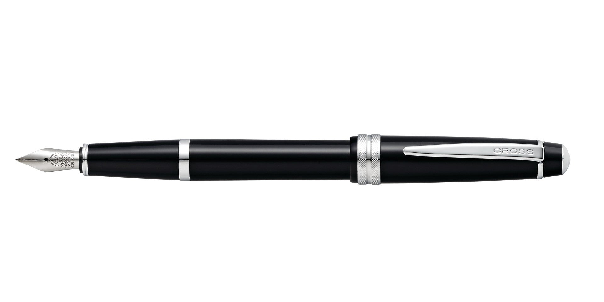 Lifestyle photo showing A.T. Cross Bailey Light Polished Black Resin Extra-Fine Nib Fount in use - A.T. Cross