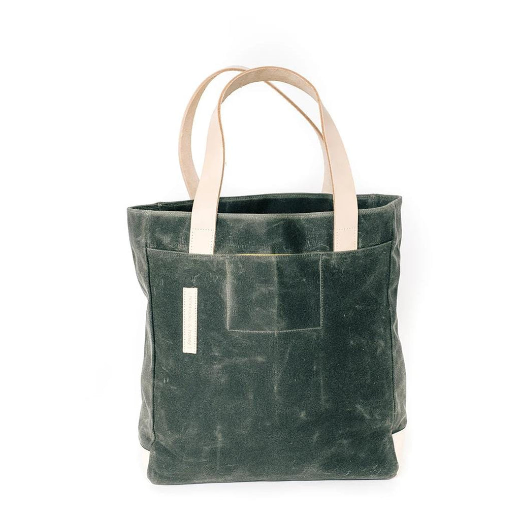 Product view 9 - Olive Wax Canvas Tote Bag - The Wild One - notebooks & honey