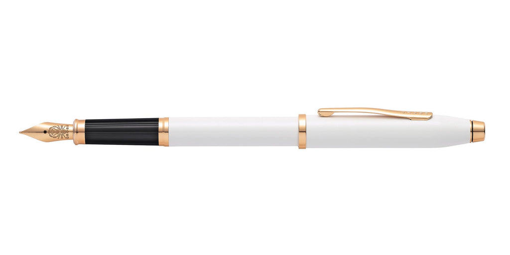 Product view 4 - A.T. Cross Century II Pearlescent White Lacquer Medium Nib Fountain Pe - A.T. Cross