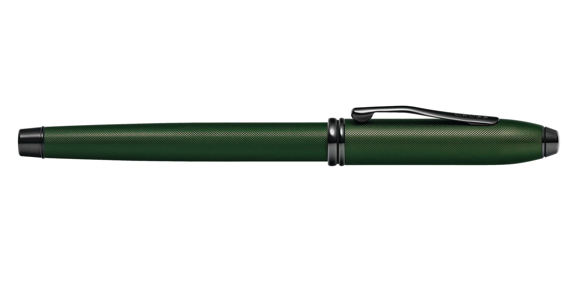 Product view 6 - A.T. Cross Townsend Matte Green PVD Micro-knurl Rollerball Pen - Natur - A.T. Cross