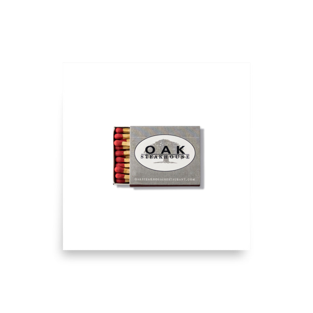 matchbook photos Oak Steak House Print - Natural Left-Handed Comfort f - premium quality - matchbook photos