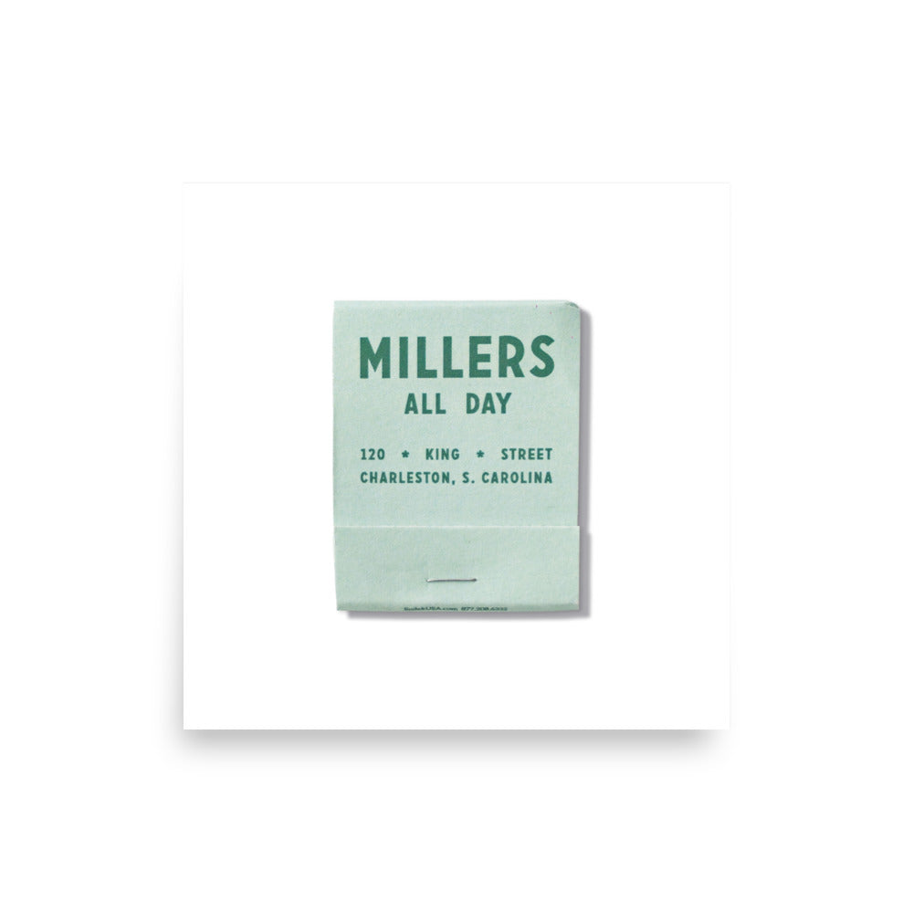 matchbook photos Miller’s All Day Print - premium quality - matchbook photos