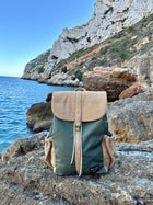 Close-up detail showing quality craftsmanship and materials - Prithi Pack Backpack: Made from Recycled Plastic