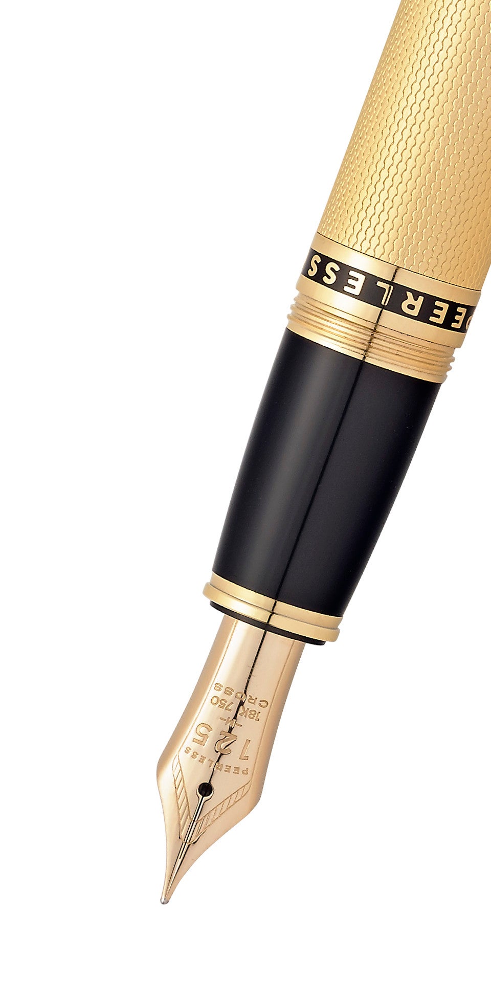 Close-up detail showing quality craftsmanship and materials - A.T. Cross Peerless 23KT Heavy Gold Plate with Gold Plated A