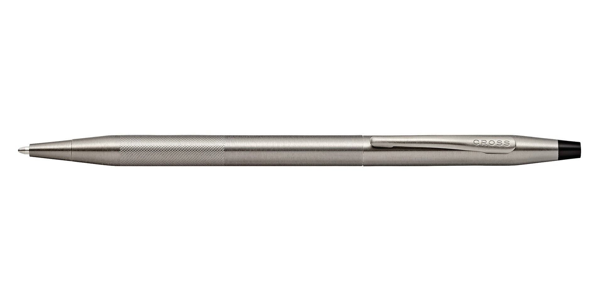 Lifestyle photo showing A.T. Cross Classic Century Titanium Gray PVD Micro-knurl Ballpoin in use - A.T. Cross