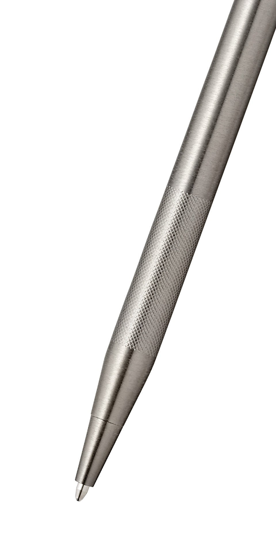 Close-up detail showing quality craftsmanship and materials - A.T. Cross Classic Century Titanium Gray PVD Micro-knurl Bal