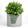 6" GREEN APATITE PLANTER - premium quality - AURA 8 HOME