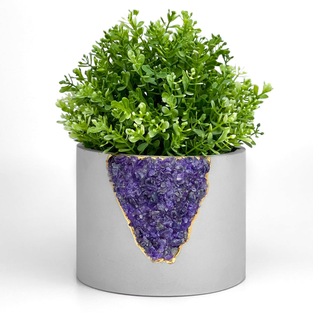 6" PLANTER AMETHYST - premium quality - AURA 8 HOME
