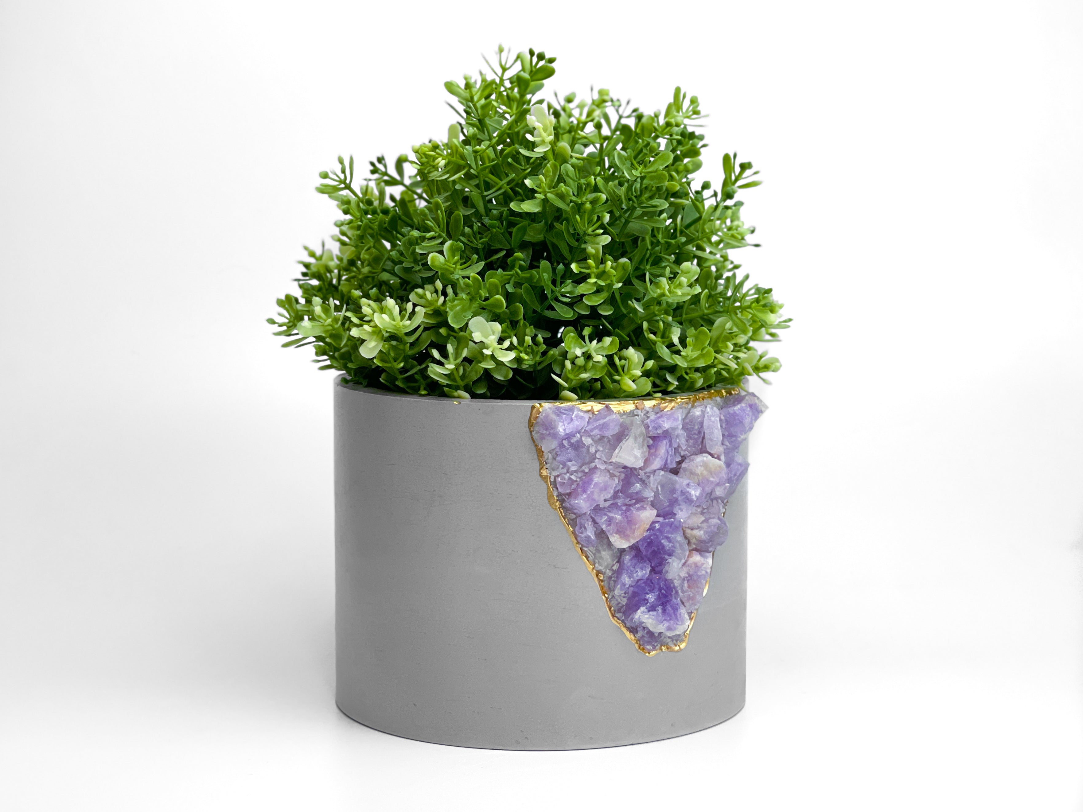 Product view 4 - 6" AMETHYST PLANTER - AURA 8 HOME