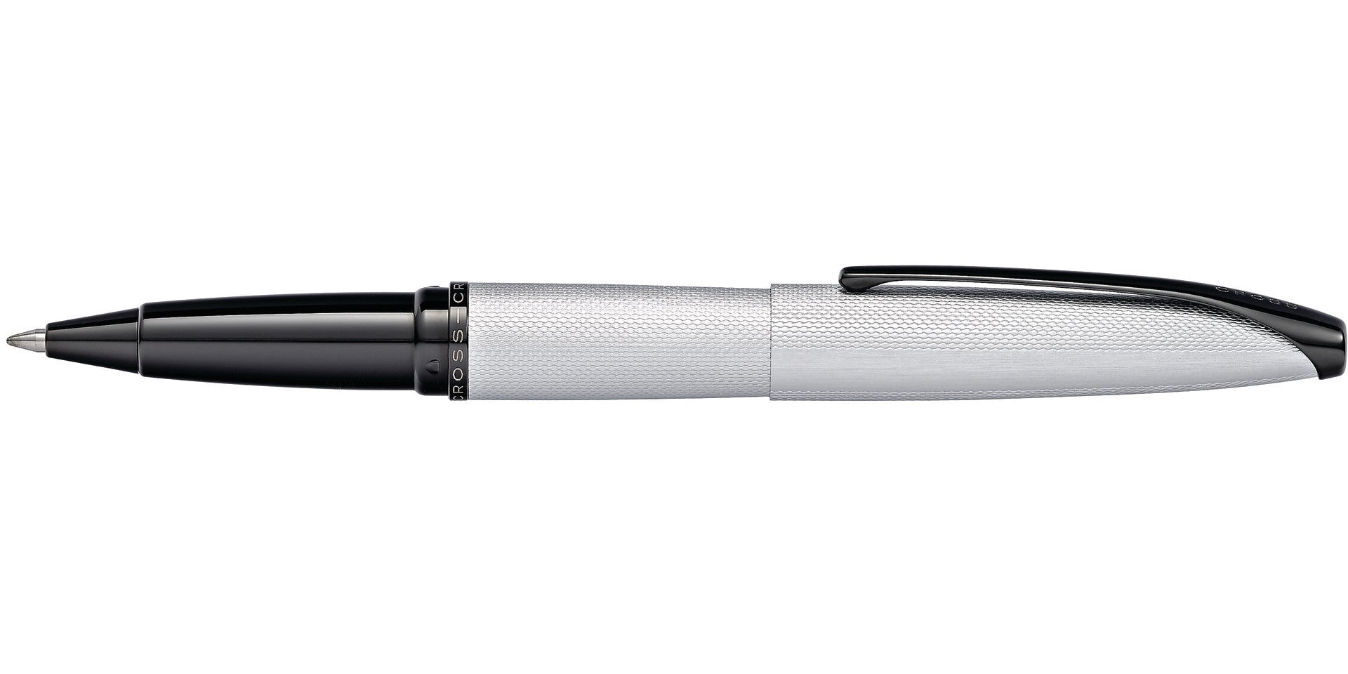 Product view 4 - A.T. Cross ATX Brushed Chrome Rollerball Pen - Natural Left-Handed Com - A.T. Cross