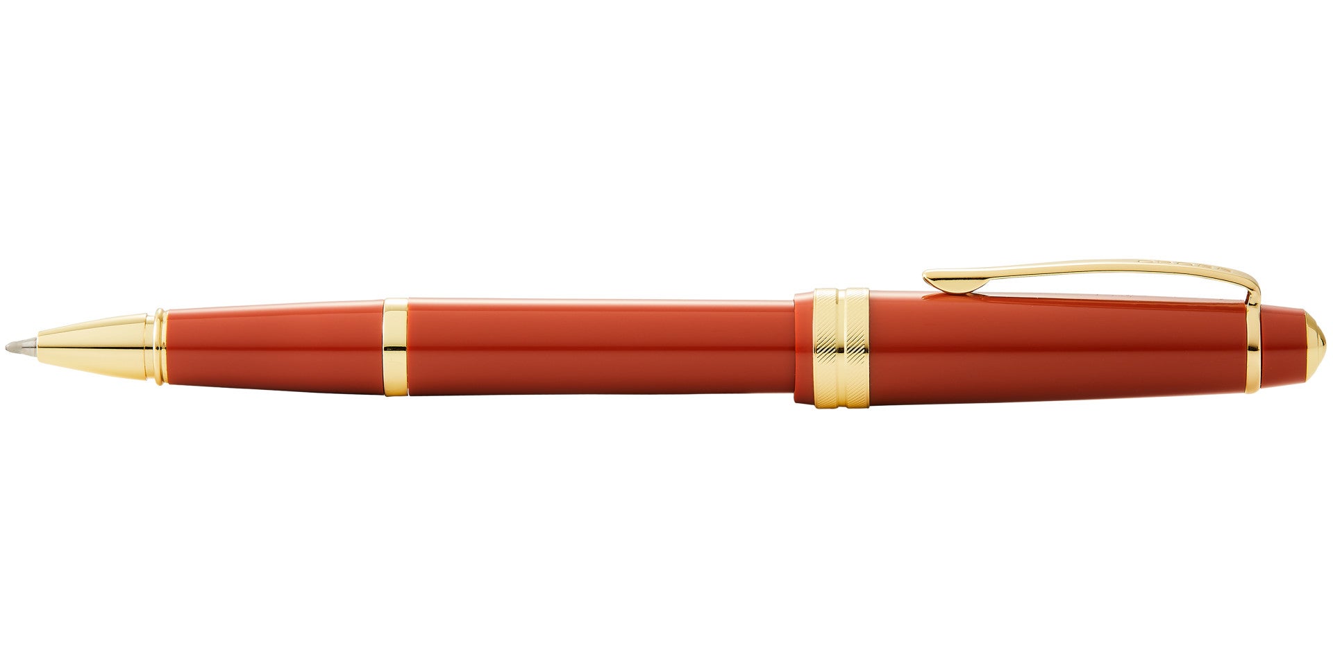 Product view 4 - A.T. Cross Bailey Light Polished Amber Resin and Gold Tone Rollerball - A.T. Cross