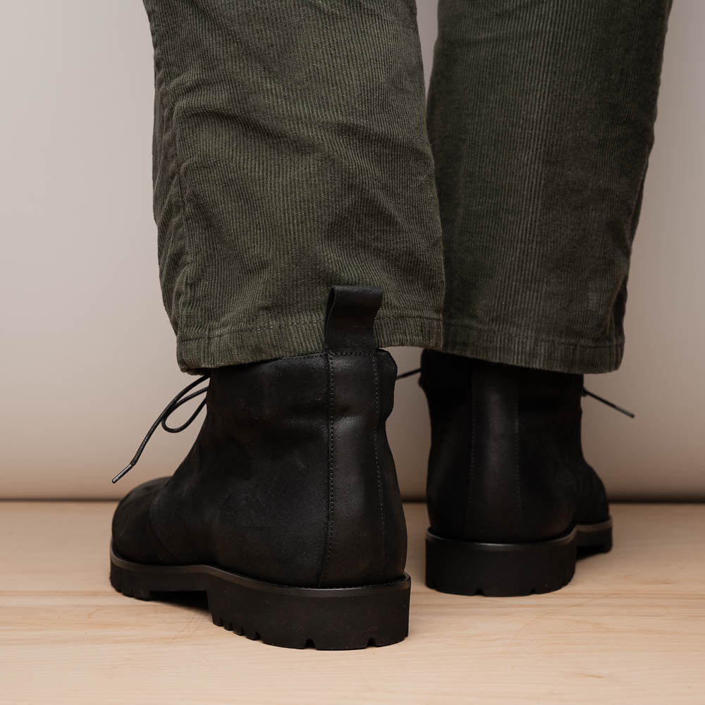Product view 12 - 46-602-BLK REZZA Suede Calfskin Chukka Boot Black - Zelli Italia