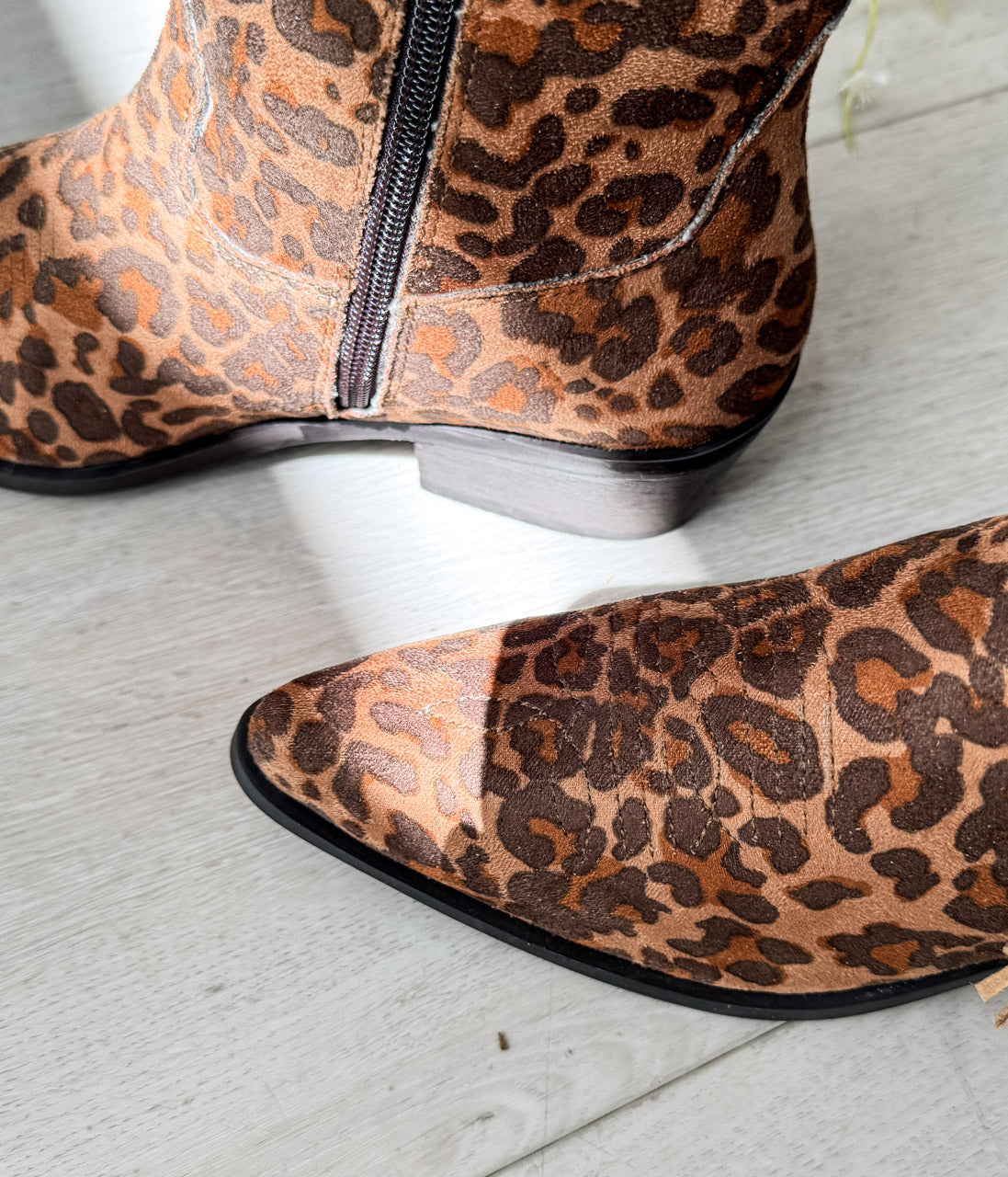 Product view 4 - Rodeo Doll Fringe Boots in Leopard - Naughty Monkey