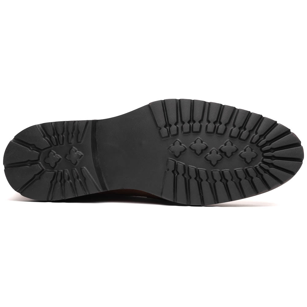 Product view 5 - 46-602-BLK REZZA Suede Calfskin Chukka Boot Black - Zelli Italia