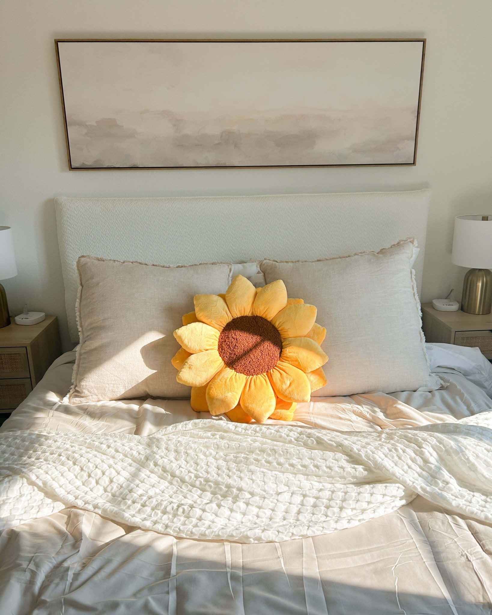 Product view 4 - Sunflower Pillow - Golden Yellow - Green Philosophy Co.