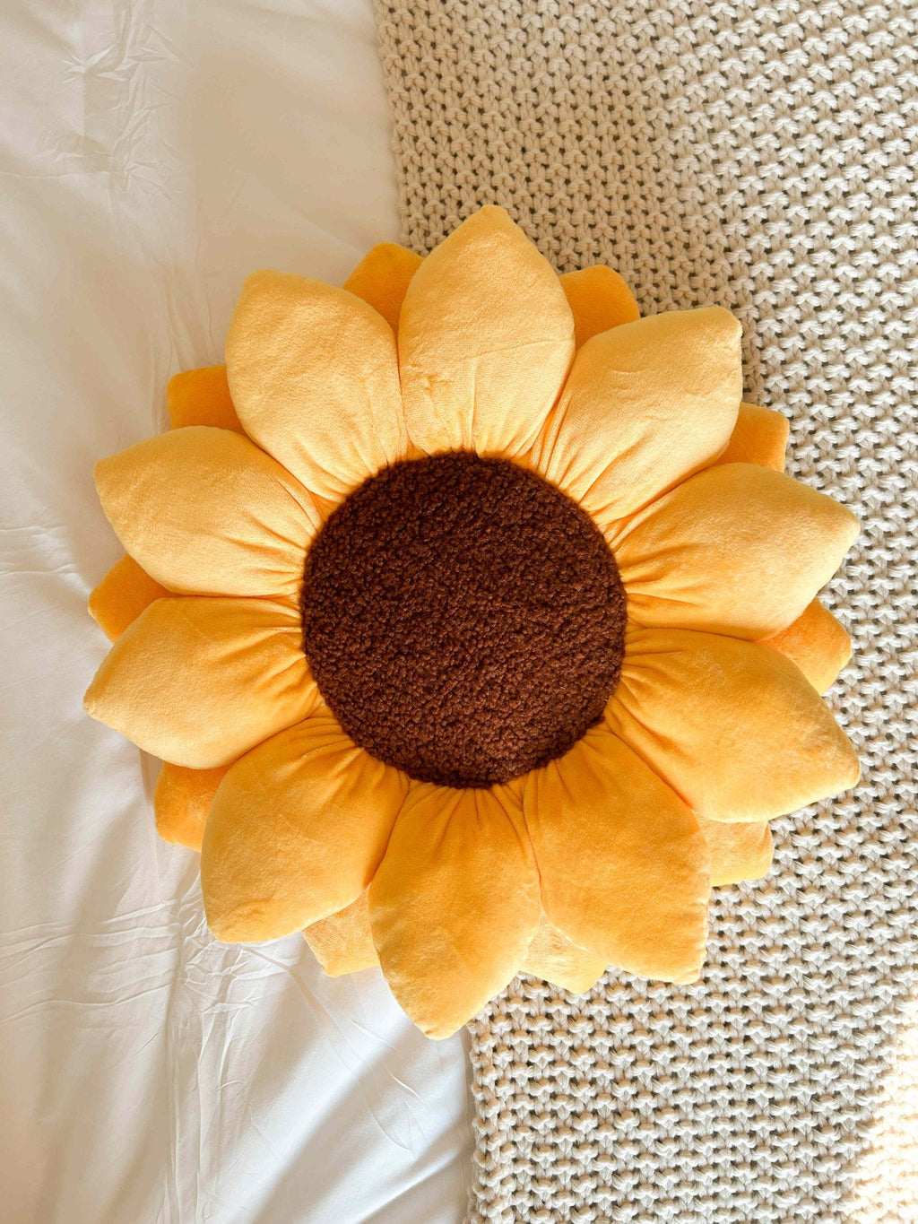 Product view 10 - Sunflower Pillow - Golden Yellow - Green Philosophy Co.