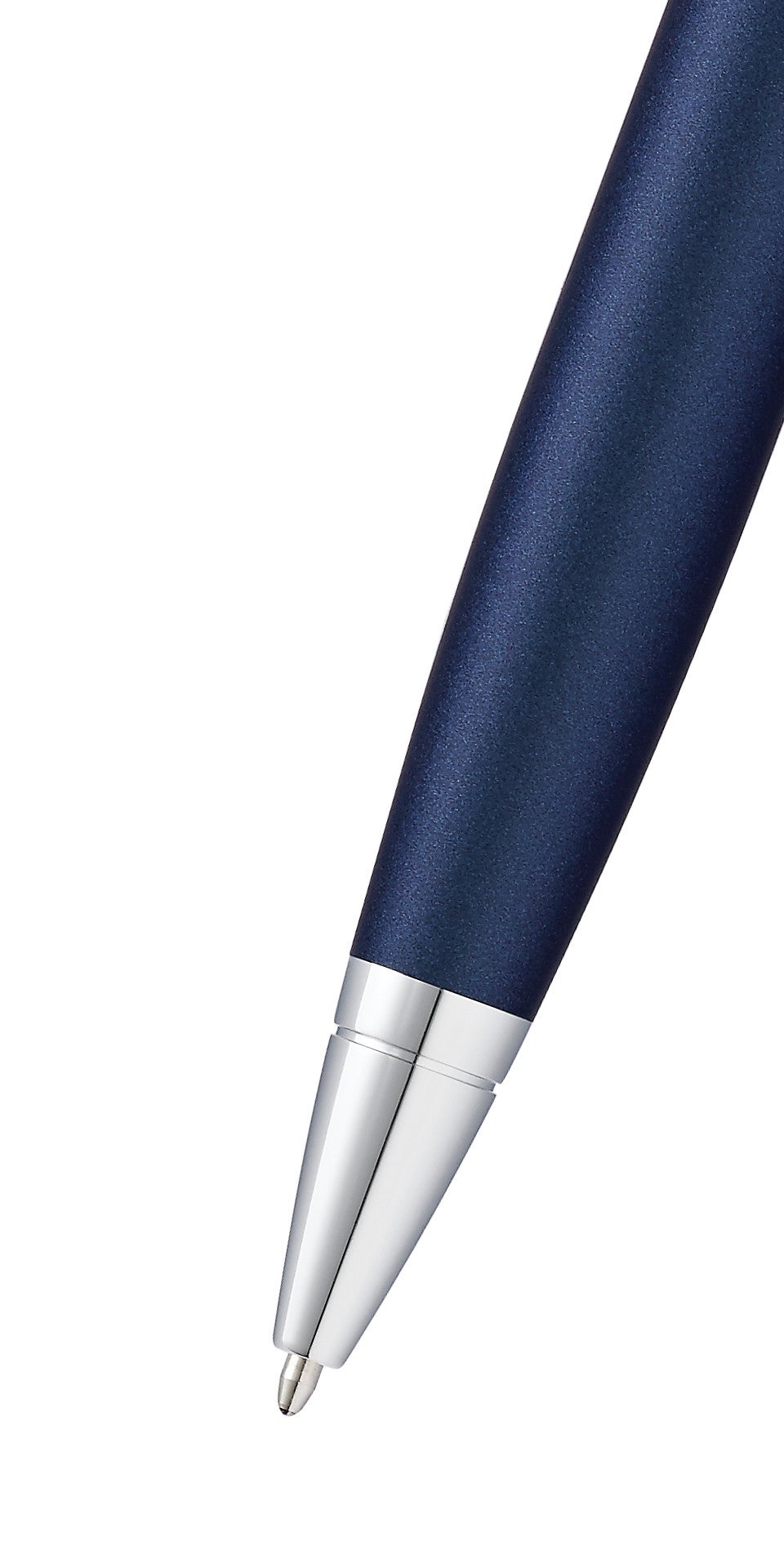 Close-up detail showing quality craftsmanship and materials - A.T. Cross Calais Matte Metallic Midnight Blue Ballpoint Pen