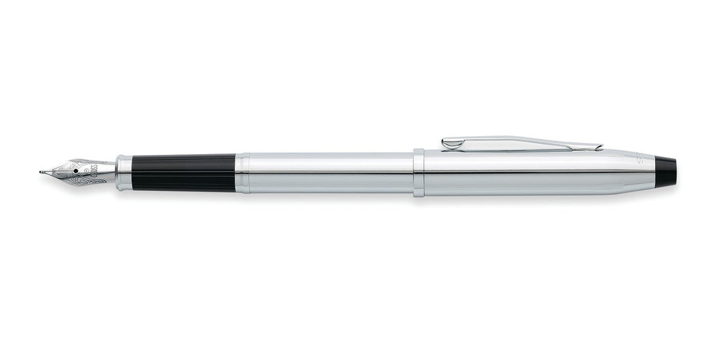 Product view 4 - A.T. Cross Century II Lustrous Chrome Fine Nib Fountain Pen - Smudge-F - A.T. Cross