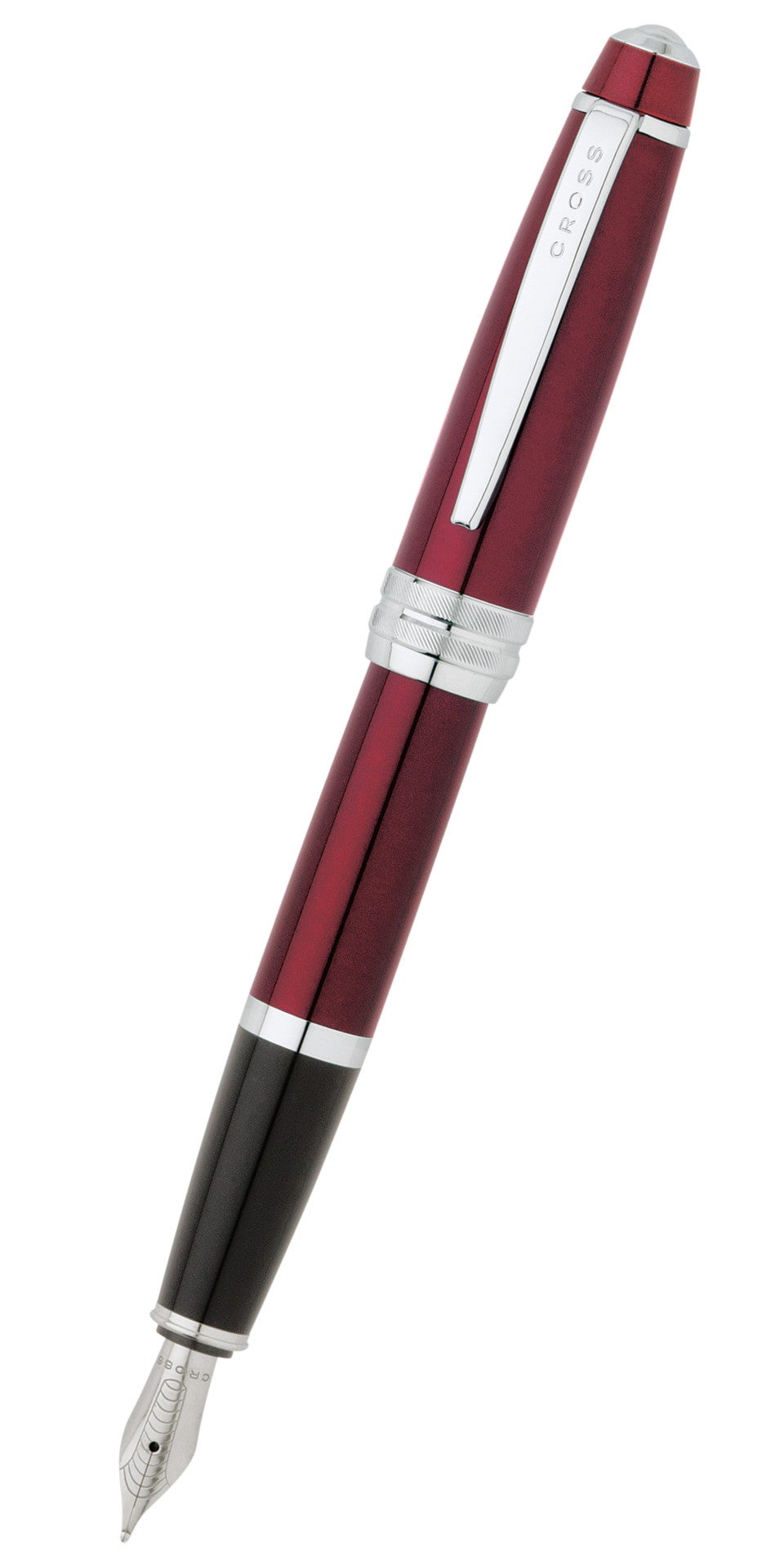 Product view 8 - A.T. Cross Bailey Red Lacquer Stainless Steel Medium Nib Fountain Pen - A.T. Cross