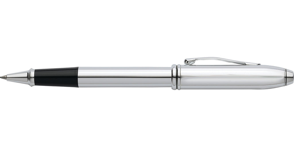 Product view 4 - A.T. Cross Townsend Lustrous Chrome Rollerball Pen - Natural Left-Hand - A.T. Cross