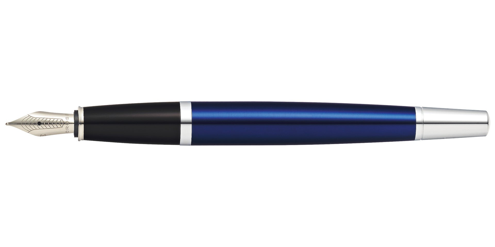 Product view 7 - A.T. Cross Bailey Blue Lacquer Stainless Steel Medium Nib Fountain Pen - A.T. Cross