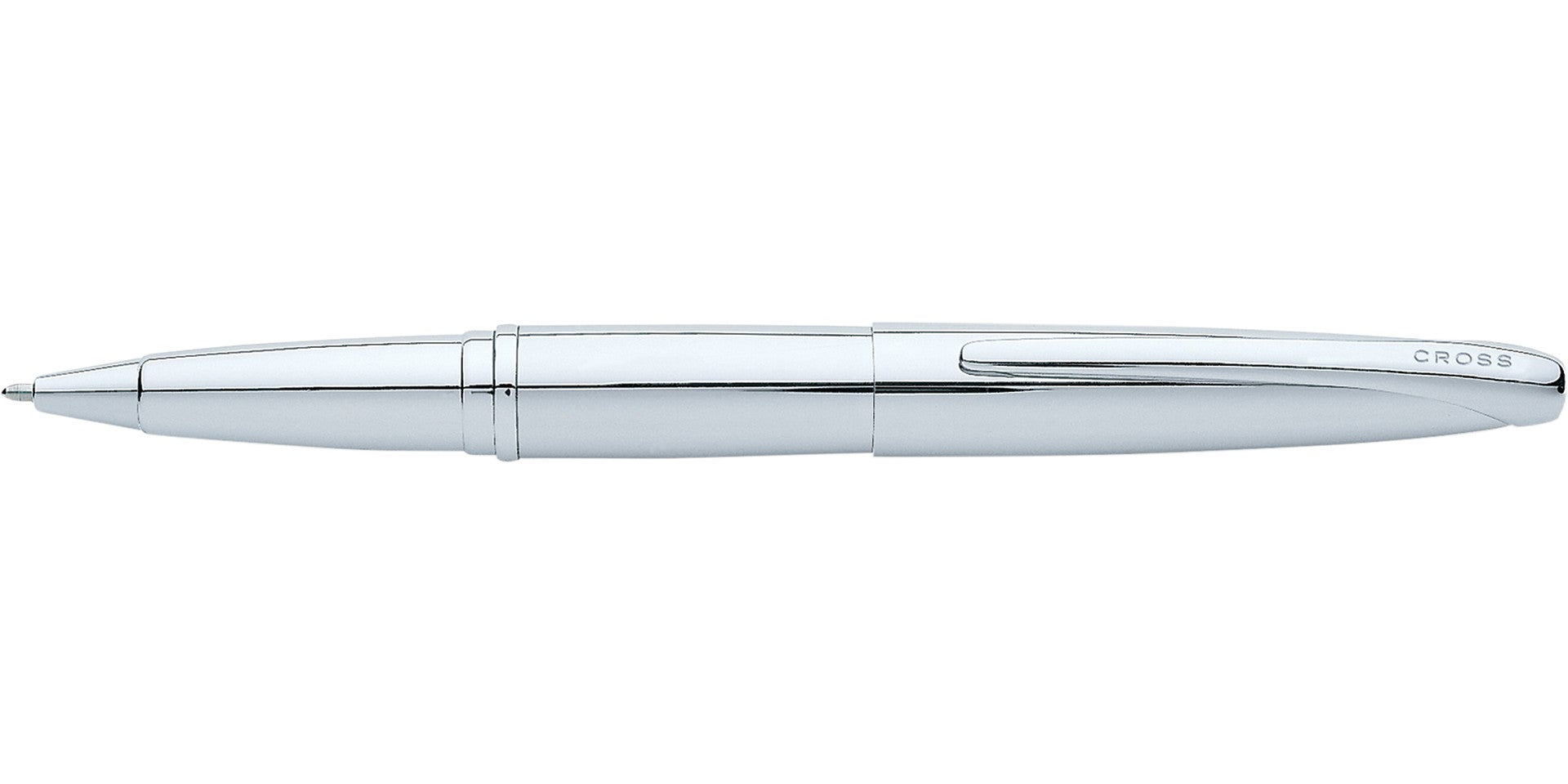 Product view 4 - A.T. Cross ATX Pure Chrome Rollerball Pen - Natural Left-Handed Comfor - A.T. Cross
