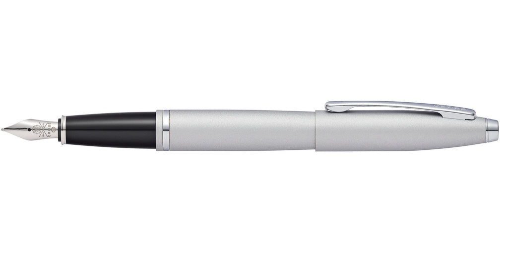 Product view 4 - A.T. Cross Calais Satin Chrome Stainless Steel Fine Nib Fountain Pen - - A.T. Cross