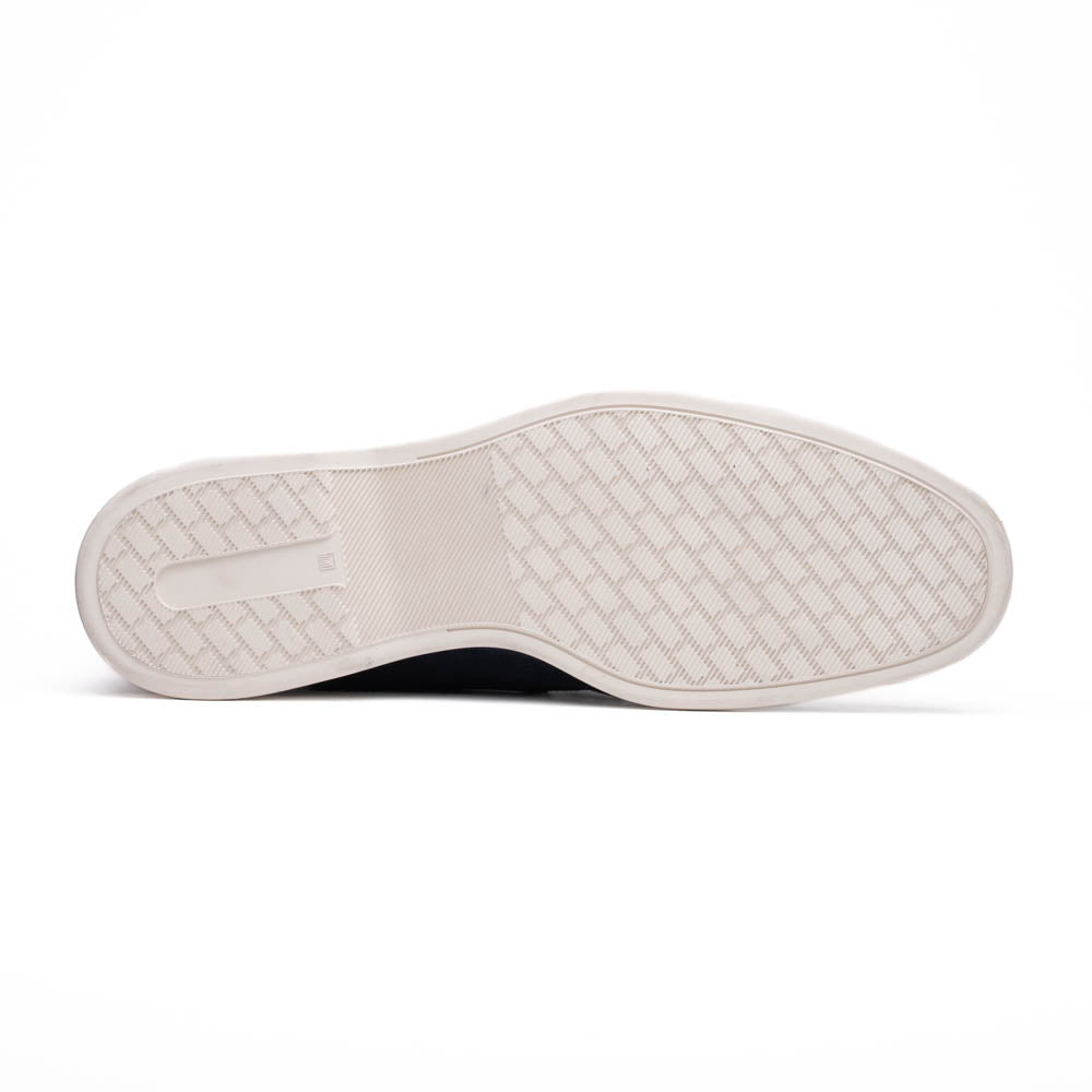Product view 5 - 16-675-NVY VENICE Italian Sueded Goatskin Boat Shoes, Navy - Zelli Italia