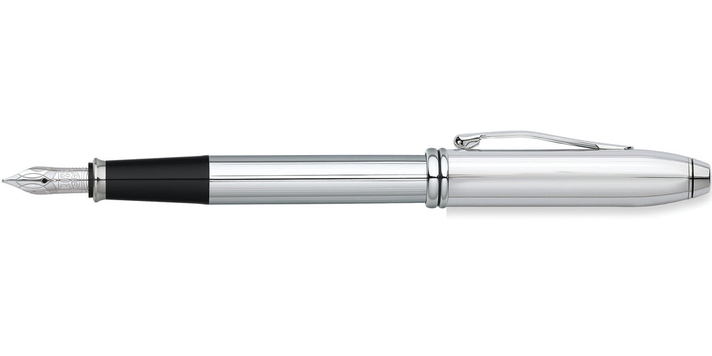 Product view 4 - A.T. Cross Townsend Lustrous Chrome Stainless-Steel Medium Nib Fountai - A.T. Cross