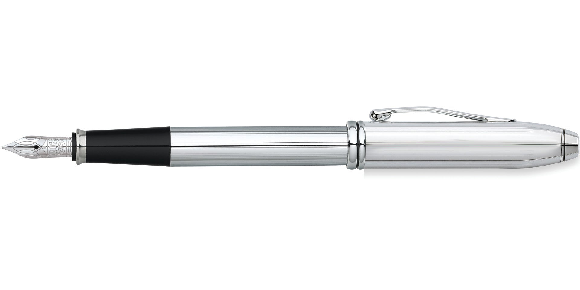 Product view 4 - A.T. Cross Townsend Lustrous Chrome Stainless-Steel Medium Nib Fountai - A.T. Cross