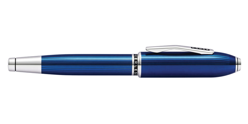 Product view 6 - A.T. Cross Peerless Translucent Quartz Blue Engraved Lacquer Platinum - A.T. Cross