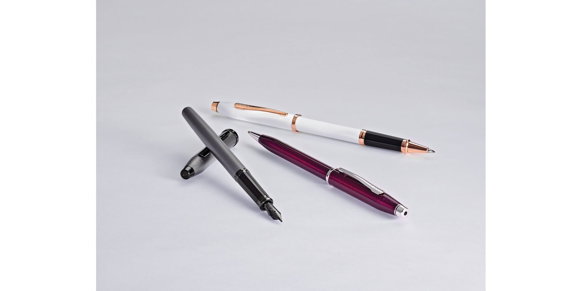 Product view 7 - A.T. Cross Century II Gunmetal Gray Rollerball Pen - Natural Left-Hand - A.T. Cross