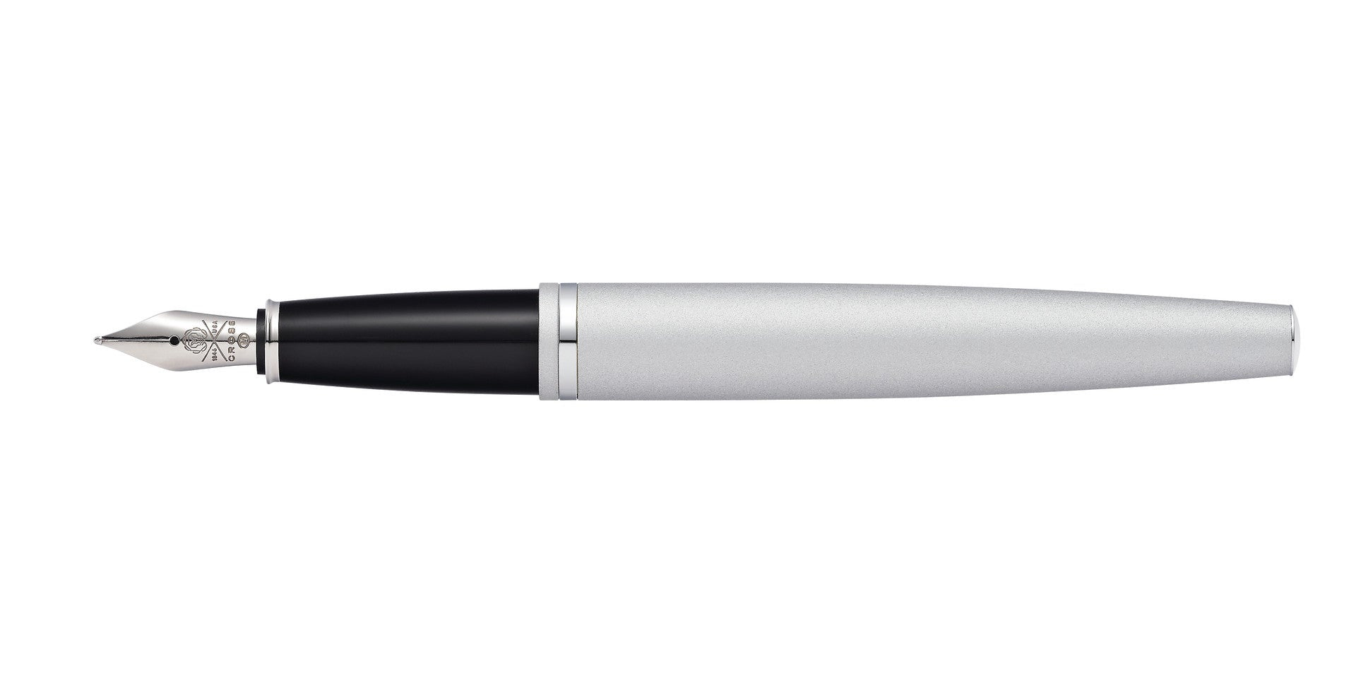 Product view 7 - A.T. Cross Calais Satin Chrome Stainless Steel Fine Nib Fountain Pen - - A.T. Cross