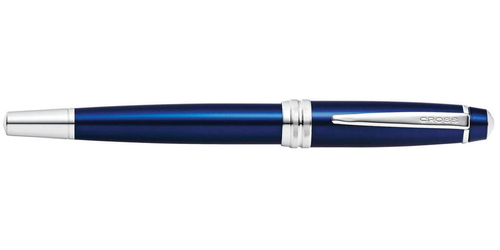 Product view 9 - A.T. Cross Bailey Blue Lacquer Stainless Steel Medium Nib Fountain Pen - A.T. Cross