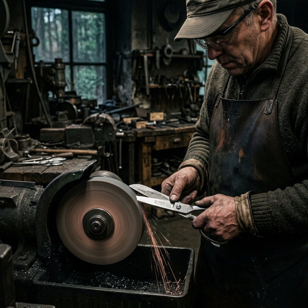 Maker shot — blade grinding in Solingen, Germany